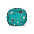 thumbnail image 1 of Marine Storage Toy Bag Chair, Continuous Bubbles Turtles Starfish and Shells, Stuffed Animal Organizer Washable Bag, Small Size, Dark Seafoam Chocolate, by Ambesonne, 1 of 3