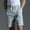 Gray, variant on AXXD Men's Cargo Shorts Black Summer Casual Patchwork Sports Elastic Mid-waist Lace-up Shorts Clearance