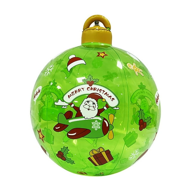 Christmas Ornaments Outdoor Christmas PVC inflatable Decorated Ball Giant Christmas Inflatable Ball Christmas Tree Decorations, Christmas Inflatable Balls for Home Outdoor Christmas DecorAH829