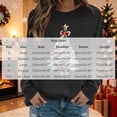 thumbnail image 3 of Ecqkame Womens Crew Neck Sweatshirts Christmas Print Long Sleeve Casual Loose Pullover Top Holiday Daily Comfy Fit Sweatshirt Black M, 3 of 6
