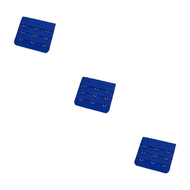Qarigey Correa de extensión sujetador extensor hebilla 3 ganchos mujeres transpirable elástico longitud Clips reemplazo Gadgets 3 filas azul Type1 NO1