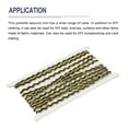 thumbnail image 3 of Uxcell 5 Yards Sequins Beaded Lace Trim 0.4 inch Braid Trim Strip for Crafts, Embellishments, Costume, Black Gold, 3 of 6
