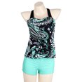 thumbnail image 2 of Swimsuits for Women Two Piece Swim Top Shorts Tummy Bathing Suits, 2 of 7