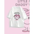 thumbnail image 1 of Tween Girls' Casual Graphic Print Round Neck Short Sleeve T-Shirt, Summer Top, 1 of 8