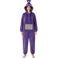 thumbnail image 3 of Guvpev Funny Cartoon Onesie Pajamas for K'ids, Warm Fleece Halloween Cosplay Jumpsuit, Unisex Silly One-Piece Sleepwear Costume, Soft Plush Hooded Loungewear for Cosplay Party & Fancy Dress, 3 of 13