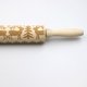 thumbnail image 5 of Rodillo de madera para hornear exquisita escultura impresa de alce juego de utensilios de cocina de madera accesorios de cocina regalo creativo, paquete de 2 Inevent HA011528-00, 5 of 7