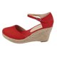 thumbnail image 2 of SANDALIA DE PLATAFORMA COLOR ROJO CON SUELA DE YUTE Mundo Terra 023405, 2 of 2