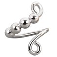 thumbnail image 1 of Bangcool Finger Ring Spiral Chic All Match Rotatable Bead Midi Band Ring Fidget Ring, 1 of 10