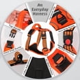 thumbnail image 6 of No Pull Dog Harness with A Free Heavy Duty 5ft Dog Leash, Adjustable Soft Padded Dog Vest, Reflective No-Choke Pet Oxford Vest with Easy Control Handle for Dogs(Orange, Medium), 6 of 7