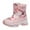 Pink, variant on BOBOGOJP Kids Snow Boots for Boys Girls Winter Warm Waterproof Non Slip Outdoor Shoes Cold Weather (Toddler/Little Kid/Big Kid) Blue for Size 3.5