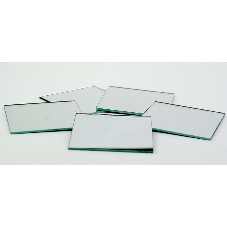 Art Cove 3 inch Glass Craft Small Square Mirrors Bulk 50 Pieces Mosaic  Mirror Tiles