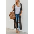 thumbnail image 4 of Pull Tricoté pour Femmes, Cardigan à Manches Longues Décontracté, Veste en Tricot, 4 of 5