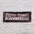 thumbnail image 5 of Farm Fresh Blackberries Banner Sign 18 Inch x 48 Inch | 13 oz Vinyl with Metal Grommets | Heavy-Duty Single-Sided Outdoor Durable Printed High-Quality Weatherproof | Made in the USA, 5 of 6