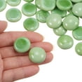 thumbnail image 4 of 76pcs Fire Glass Beads for Fire Pit, 3/4" Luster Crystal Glass Rocks for Fish Tank Aquarium Green, 4 of 5