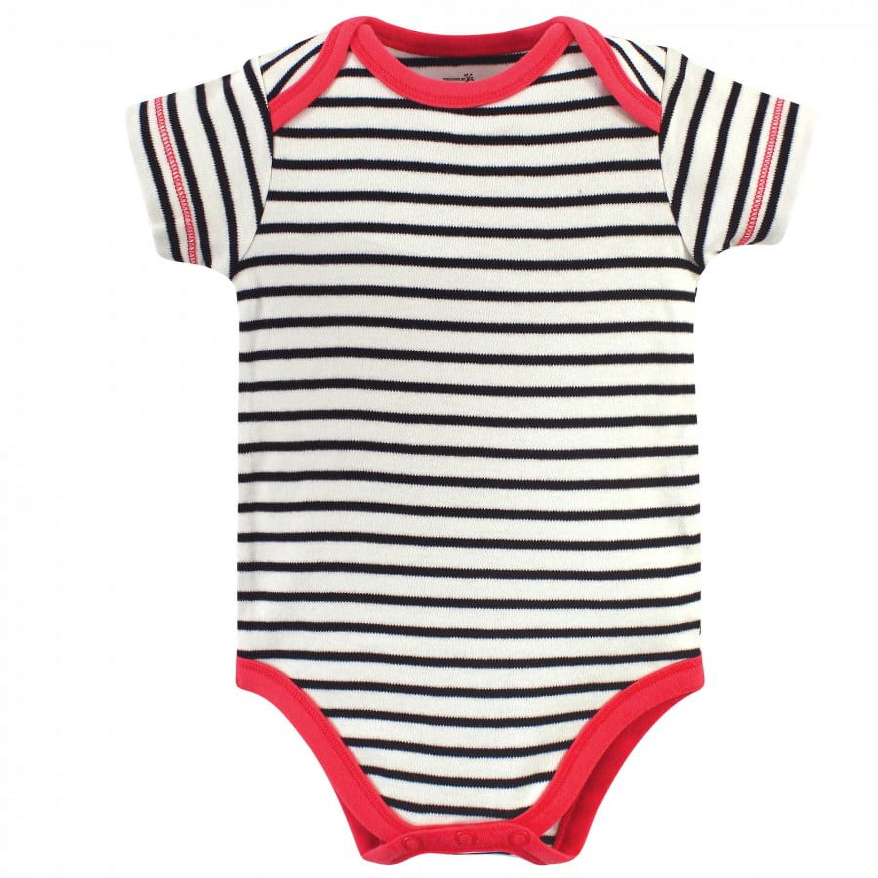 Touched by Nature Baby Girl Organic Cotton Bodysuits 5pk, Poppy, 18-24 Months