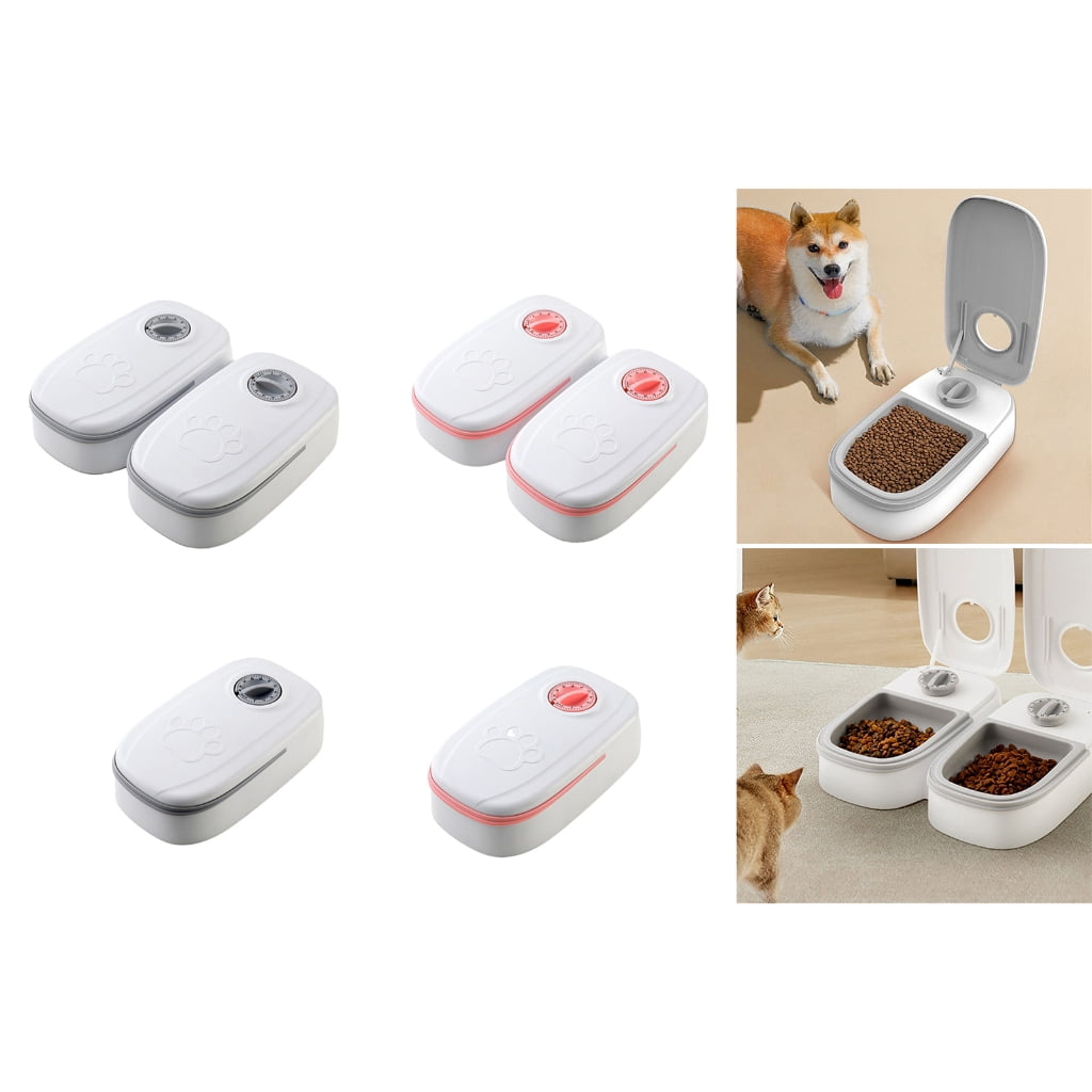 Automatic Pet Feeder Convenient Food Dispenser with Timer for Cats and Dogs