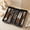 Black, variant on Norcho Utensil Organizer for Kitchen Drawers, Expandable Cooking Utensil Tray, Adjustable Cutlery and Silverware Holder, 13–22 x 15", Black
