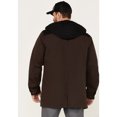 thumbnail image 4 of Brothers And Sons Men's Waxed Canvas Cruiser Hooded Jacket Dark Brown Small  US, 4 of 4