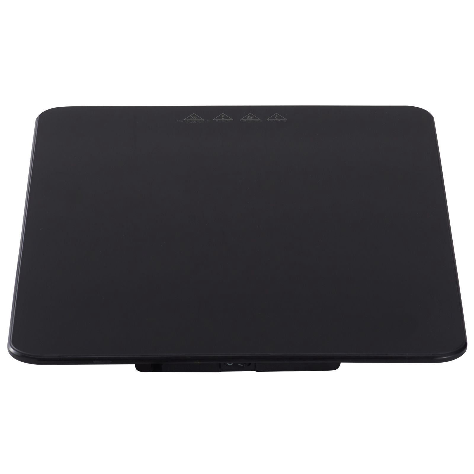 Electric Warming Tray Tempered Glass 16.5x11 Inch 65-90°C for Food Warming Defrosting Milk Tea