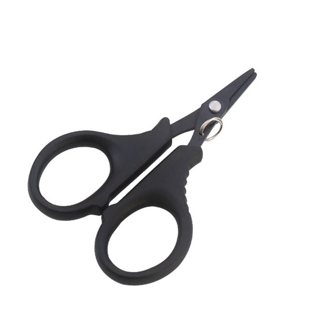 JShteea Alicates Pesca Tijera Línea Acero Inoxidable Herramientas Pesca Corte (Negro)