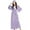 Purple, variant on Nnhblu Womens Robes Long Fall and Winter Women's Sleepwear Hooded Thickened Plush Couple Bathrobe Pink Pajamas