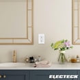 thumbnail image 2 of ELECTECK 2 Pack GFCI Outlets 15 Amp, Tamper Resistant (TR), Decor GFI Receptacles with LED Indicator, Ground Fault Circuit Interrupter, Decorative Wa, 2 of 7