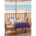 thumbnail image 2 of Outdoor Table Cloth with Umbrella Hole and Zipper,Dark Purple Ombre Waterproof Rectangle Tablecloth 60"x84",Purple White Gradient Modern Abstract Art Washable Table Cover for Outside Party Picnic, 2 of 8