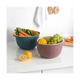 thumbnail image 5 of Juego de colador de arroz y colador de cocina: colar arroz y granos pequeños, lavar y escurrir verduras y frutas, 5 of 6