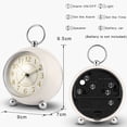 thumbnail image 2 of Tyst väckarklocka utan tickande, batteridriven sängbordsklocka för sovrum, enkel och stilren liten klocka för hemmet och kontoret, 2 of 5