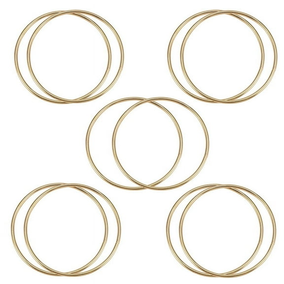 10 Pack 3 Inch Gold Dream Catcher Metal Rings Hoops Macrame Ring for Dreamcatchers and Crafts