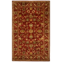 SAFAVIEH Antiquity Carmella Floral Bordered Wool Area Rug, Red, 3' x 5'