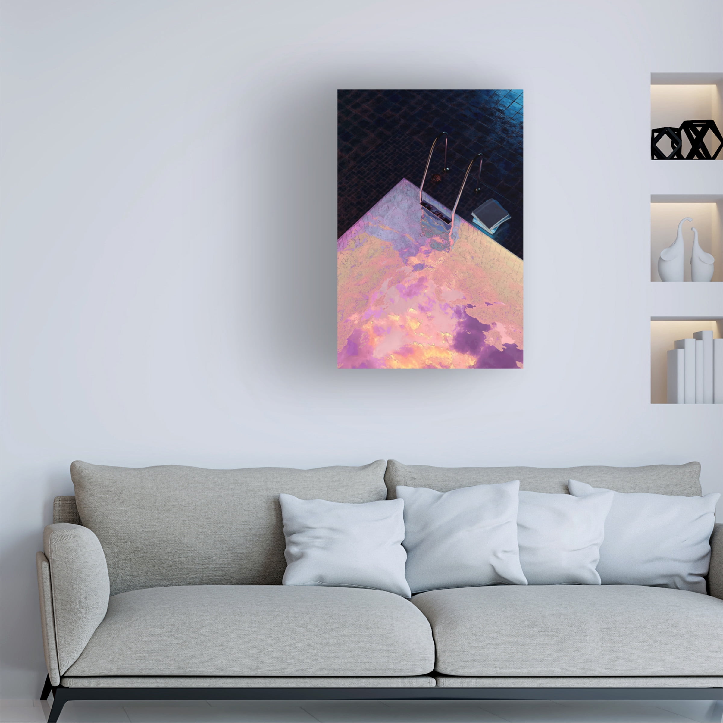 DEKIMBE MURRAY 'VAPORPOOL' Canvas Art
