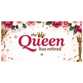 thumbnail image 5 of LUUFILx Queen Retirement Celebration Banner Backdrop Decorations Party Supplies Photography Props Regal Gold and Purple Design Background Event Decor, 5 of 8