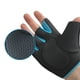 thumbnail image 5 of Guantes de ciclismo para levantamiento de pesas, de medio dedo, para fitness, gimnasio, deportes, antideslizantes (negros), talla L, 5 of 7