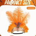 thumbnail image 2 of braveheart Couvre-Chef à Plumes de Spectacle Girl Plumes de Spectacle Girls pour Spectacles orange, 2 of 6