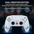thumbnail image 4 of Controlador para Juegos NBCP con Cable PS5 Turbo Doble Vibración Blanco, 4 of 8