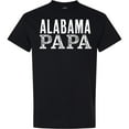 thumbnail image 3 of Inktastic Alabama Papa Distressed White Text T-Shirt, 3 of 5
