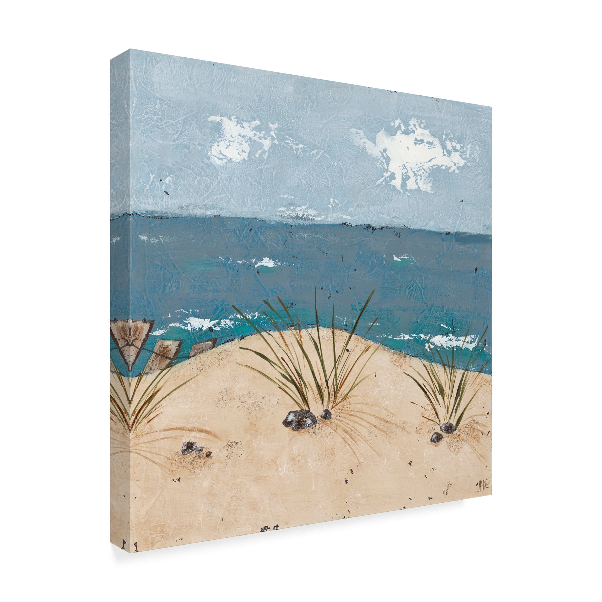 Trademark Fine Art 'Beach Scene Triptych III' Canvas Art by Jade Reynolds