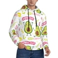 thumbnail image 2 of Fotbe Men's Hoodie with Avocado Work Out Pattern - Kangaroo Pocket Pullover Hooded Sweatshirt, Perfect for Daily Wear, Travel, and Home-4X-Large, 2 of 7