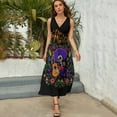 thumbnail image 3 of DIA DE LOS MUERTOS Mexico Sleeveless Dress Summer Women Clothes Dress for Pregnant Women Dresses, 3 of 9