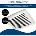 thumbnail image 6 of Broan AE110 Invent Energy Star Qualified Single-Speed Ventilation Fan, 110 CFM 1.0 Sones, White, 6 of 13