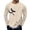 Khaki, variant on Halloween Gift for Men T Shirt for Men Halloween Batnet Long Sleeve Crewneck Top Novelty Tee for Seasonal Fashion Black XL