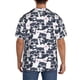thumbnail image 3 of Balery Cartoon Raccoon Camisa Casual de Manga Corta con Botones para Hombre, Texturizada, Estilo Cubano, para Playa, Verano-Medium, 3 of 5