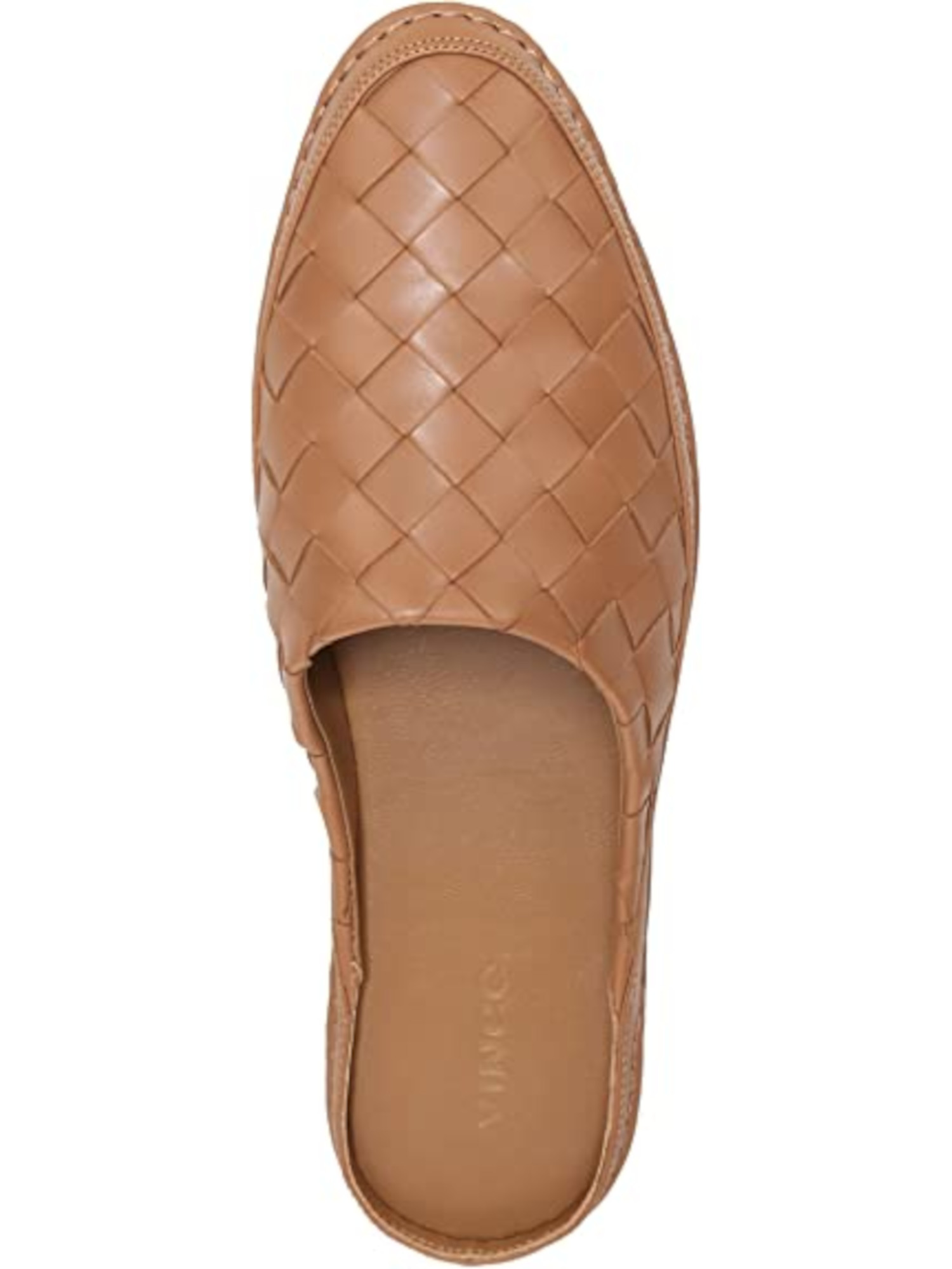 VINCE. Womens Tan Brown Woven Barely There Heel Padded Freeman