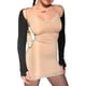 thumbnail image 1 of Vestido Ceñido Al Cuerpo Vestido corto básico para damas Estilo elegante Traje de dormir de color sólido (Marfil L) Cgtredaw Para estrenar, 1 of 1