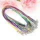 thumbnail image 5 of BRIGHTFUFU 10 collares para parejas, para hombre y mujer, de 1,5 mm, para bisutería, abalorios, manualidades, cordón de algodón encerado con cierre (colores surtidos), 5 of 7