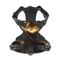 thumbnail image 4 of Lsque Luxurious Gold Flow Dog Harness, No-Pull Pet Harness with 2 Leash Clips, Adjustable Soft Padded Dog Vest with Easy Control Handle for Large Dogs-Small, 4 of 9