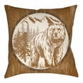 thumbnail image 7 of Artistic Weavers LGCB2011-1616 Artistic Weavers Lodge Cabin Bear Poly Filled Pillow - Black & Beige - 16 x 16 ft., 7 of 7
