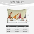 thumbnail image 4 of Xecao Christmas Card With Gnomes for Decorative Throw Pillow Case for Couch,Sofa or Bed Set,Pillow Cover for Sofa Home Decor Ideal Gift-14"x20", 4 of 6