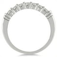 thumbnail image 2 of SZUL Women's 1/2 Carat TW Seven Stone Diamond Wedding Band in 10K White Gold (J-K-L Color, I2-I3 Clarity), 2 of 3